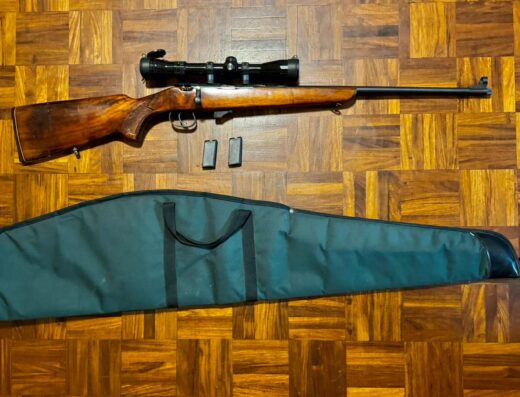 Baikal .22lr rifle with scope and mounts