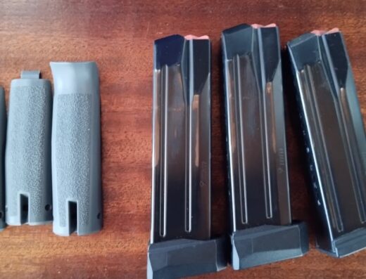 Arex Delta X/L Magazines, Backstrap, red drop optic mounting plates