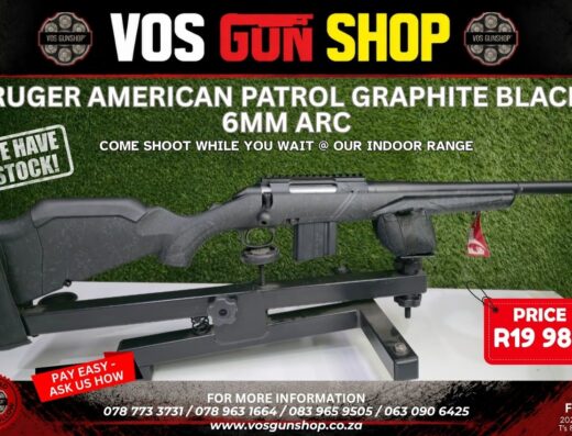 Ruger American Patrol Graphite Black 6mm ARC